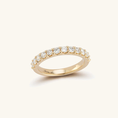 0.75ct Diamond Half Round Ring