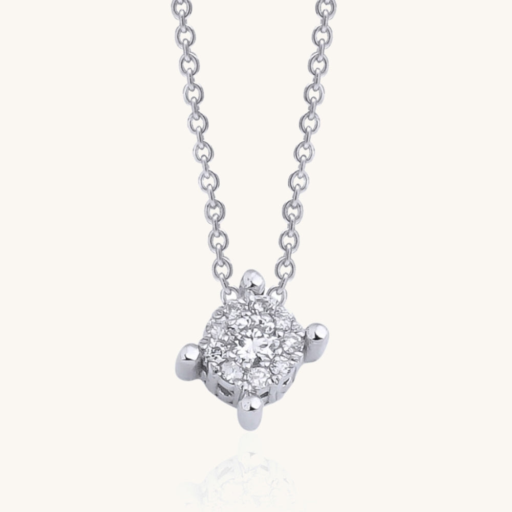 0.07 Carat Solitaire Diamond Necklace