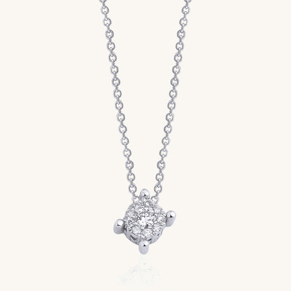 0.07 Carat Solitaire Diamond Necklace