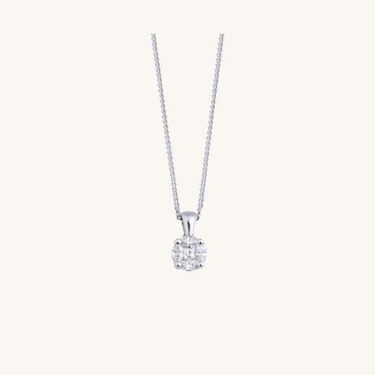 0.28 Carat Design Diamond Necklace