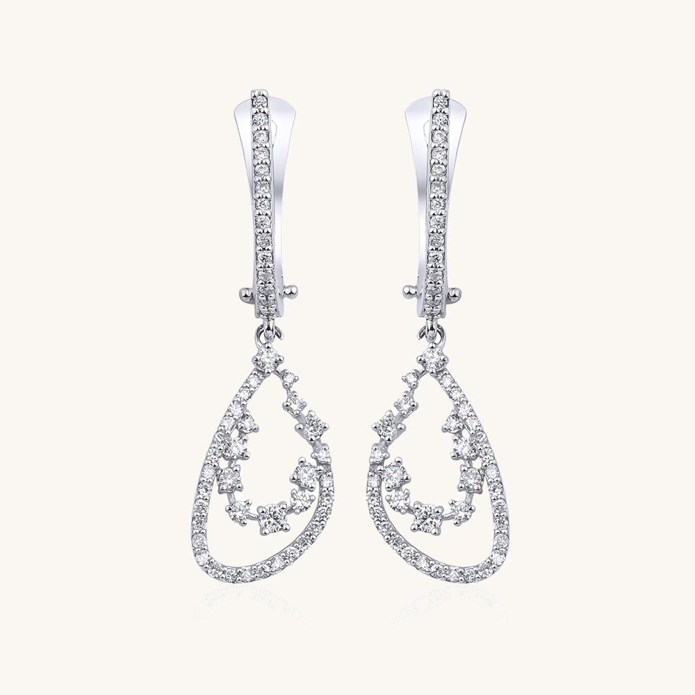 0.47 Carat Design Diamond Earring