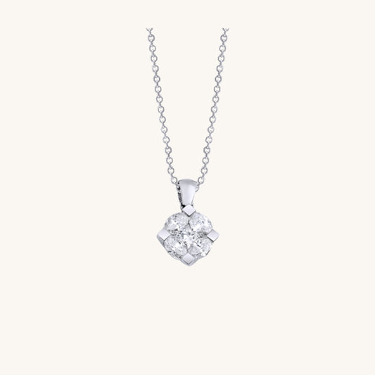 0.54 Carat Design Diamond Necklace