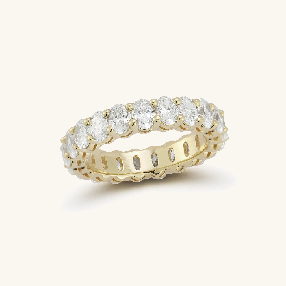 3.60ct Oval Diamond Eternity Ring