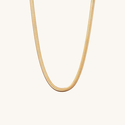 5mm Italian Crushed Chain Gold Necklace