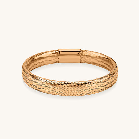 Bold Rose Flex Gold Bracelet