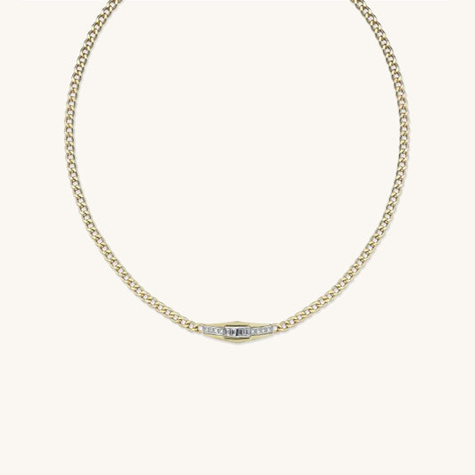 Baguette Diamond Necklace