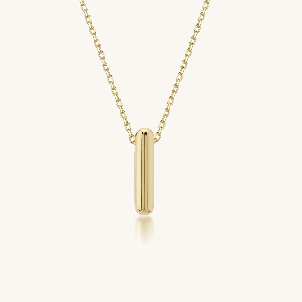 Balloon Letter Gold Necklace