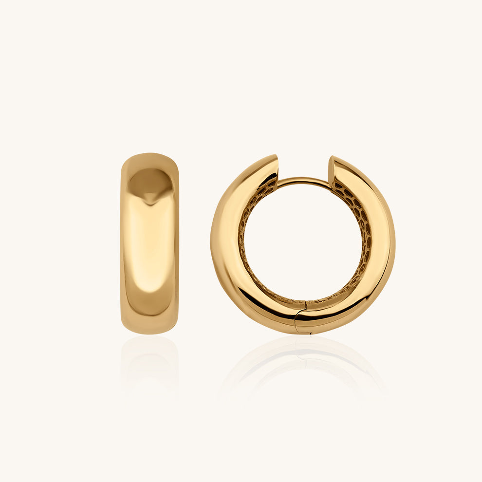 Bold Hoop Gold Earring