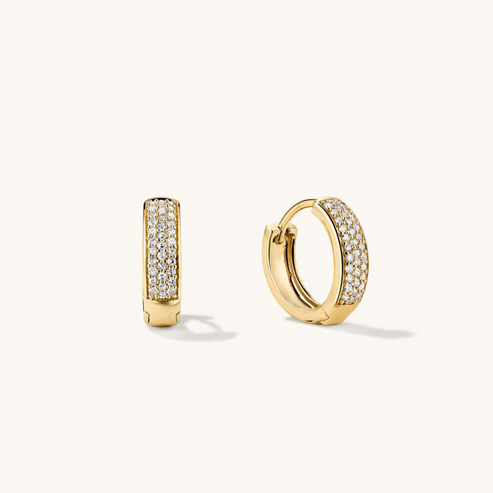 Bold Diamond Hoop Earrings