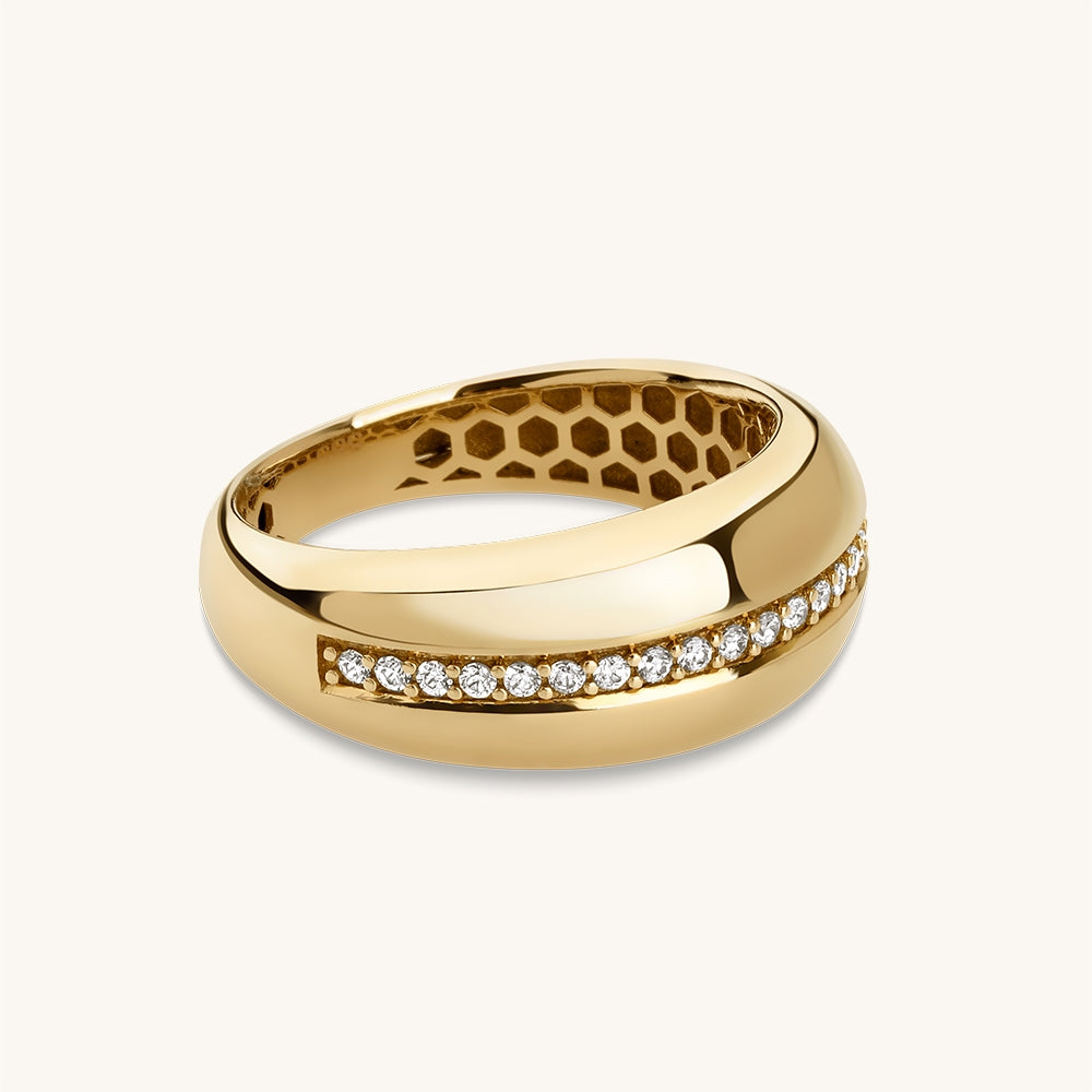 Domed Gold Ring