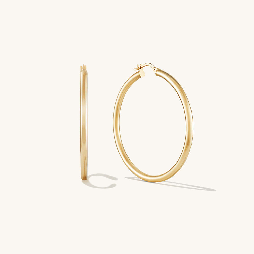 Big Hoop Gold Earring