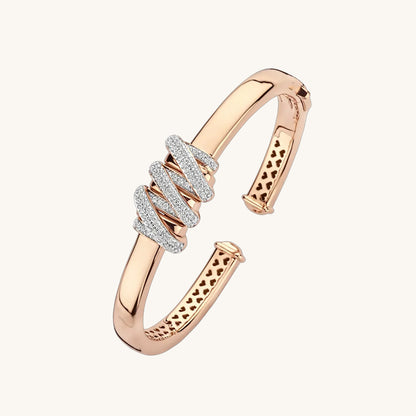 Due Cuff Diamond Bracelet