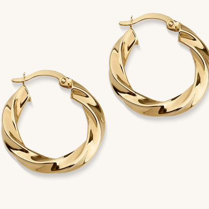 Gold Spiral Earring