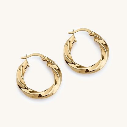 Gold Spiral Earring