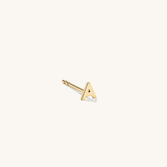 Letter Gold Earring