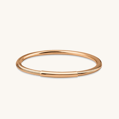 Thin Plate Flex Gold Bracelet