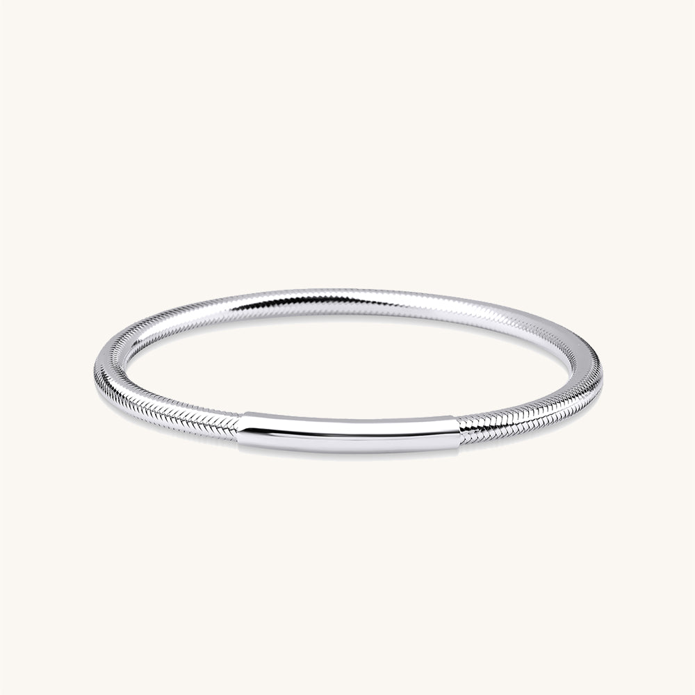 Thin Plate Flex Gold Bracelet