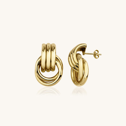 Infinity Gold Earring