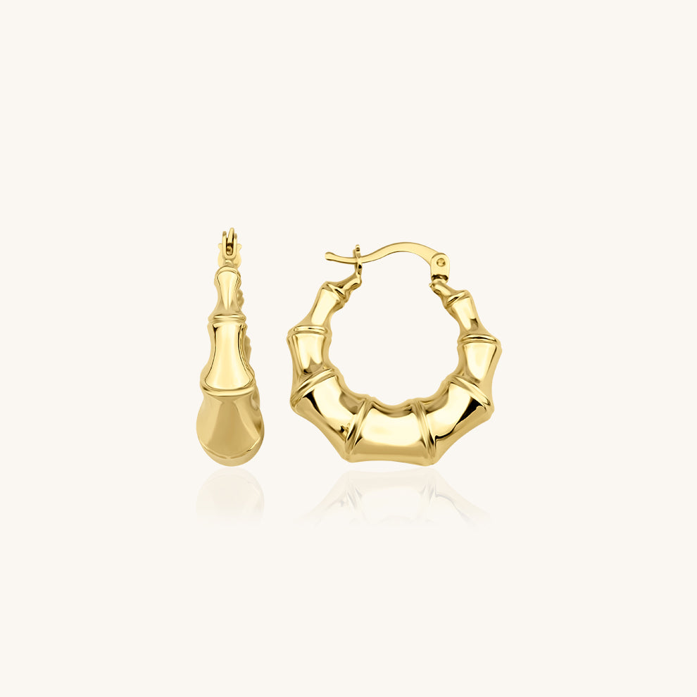 Bone Gold Earring