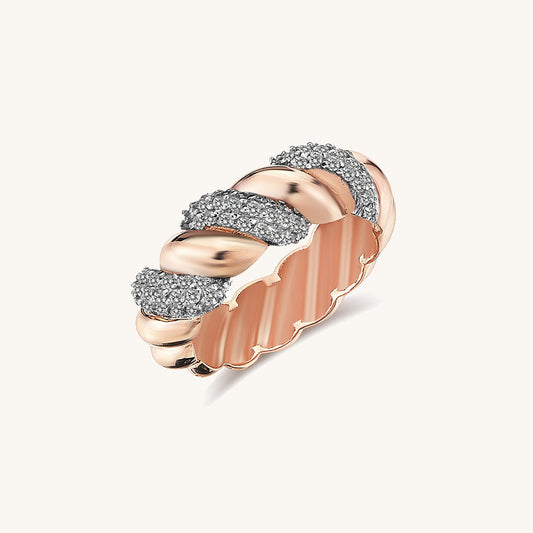 Croissant Diamond Ring