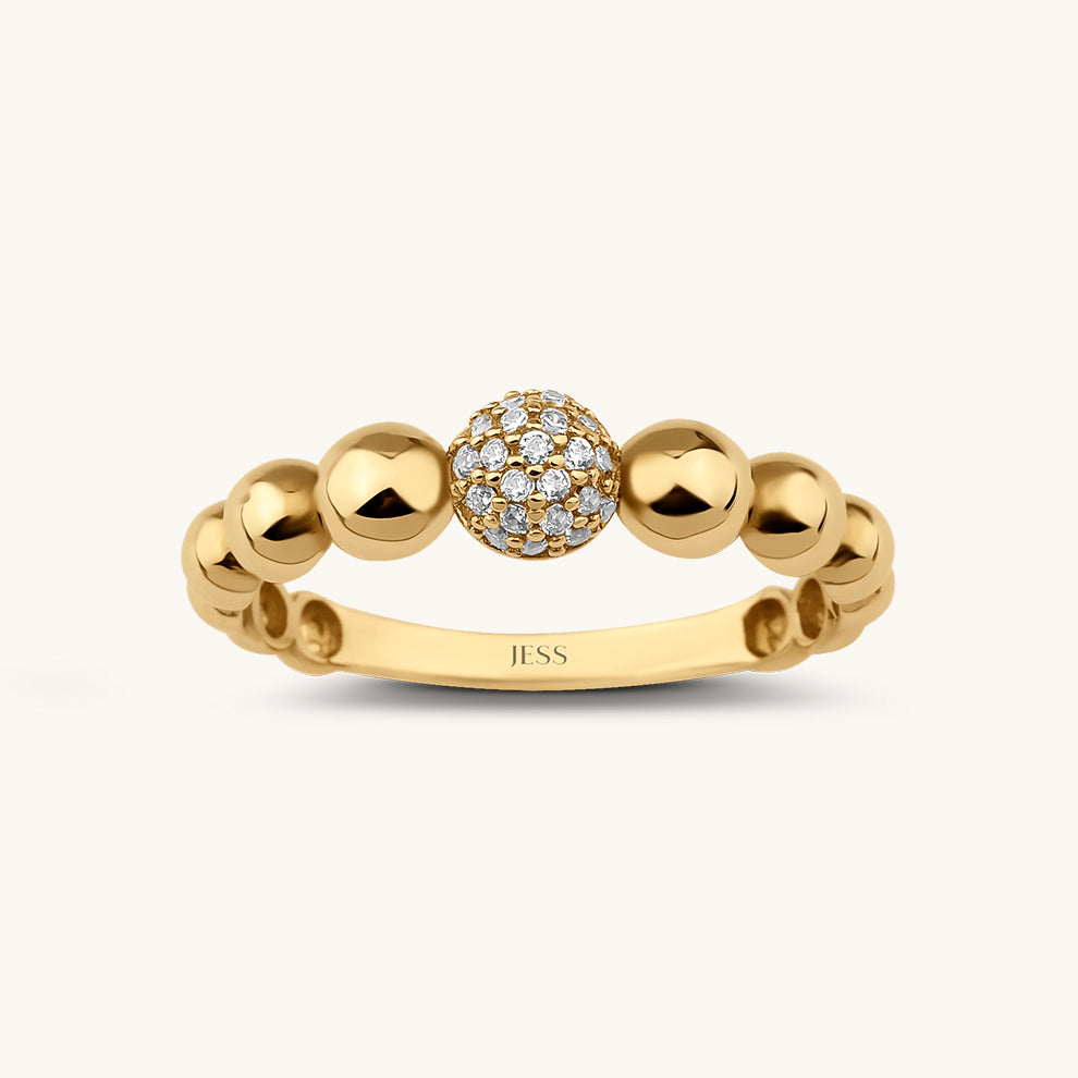 Mini Ball Gold Ring