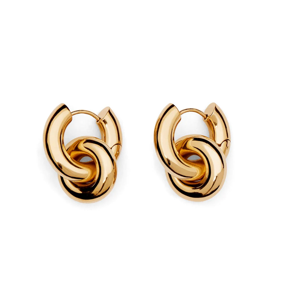 Penny White Gold Earrings