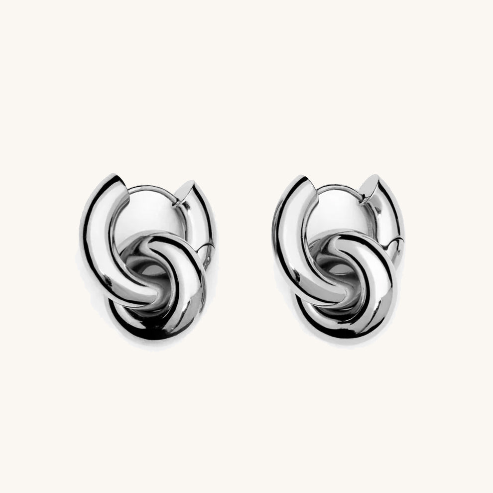 Penny White Gold Earrings