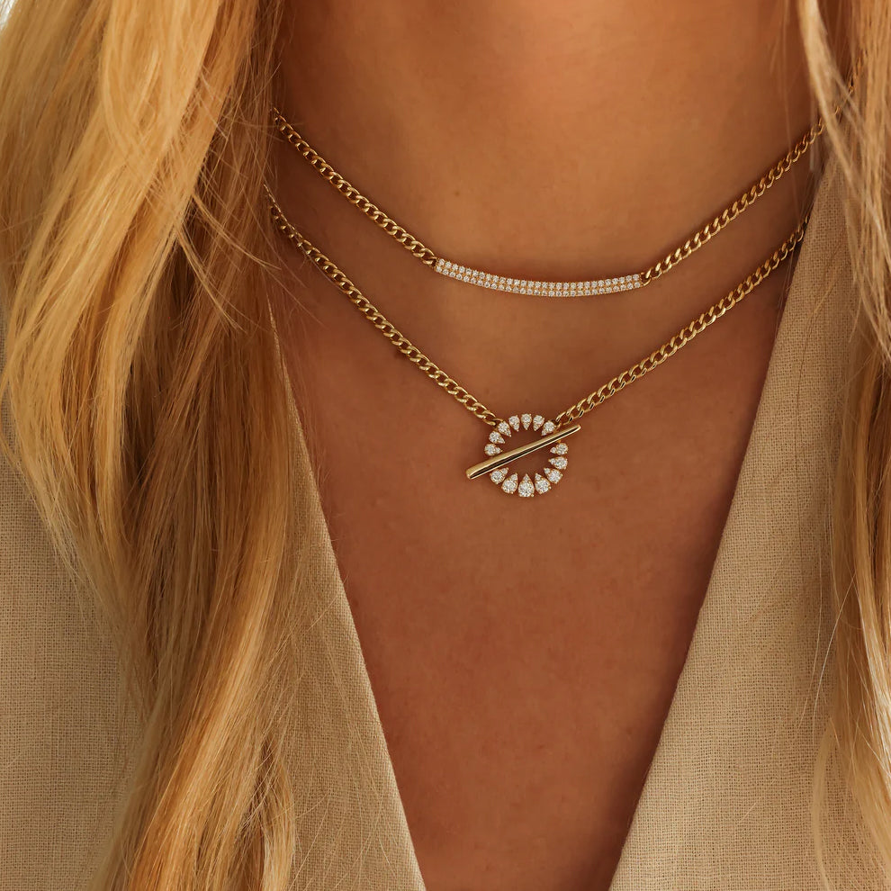 Diamond Gourmet Chain Necklace