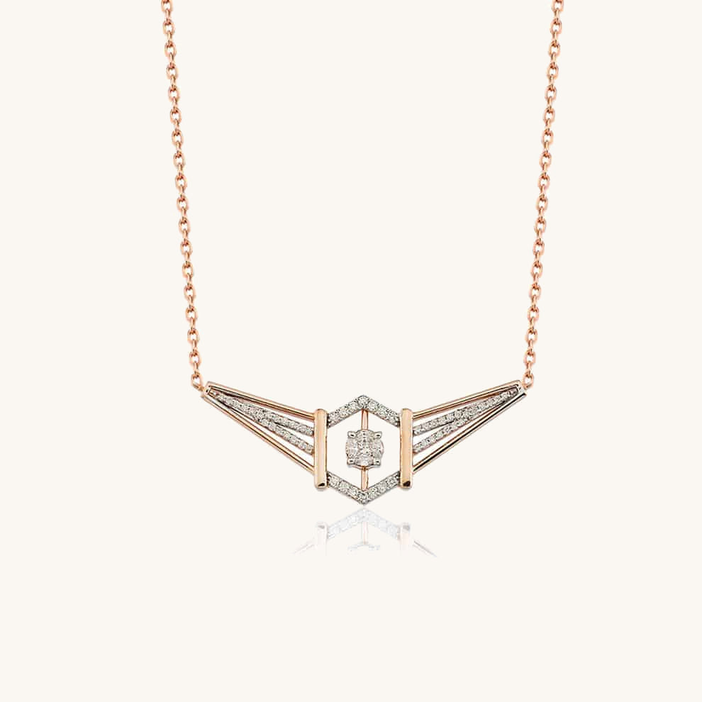 Plane Diamond Necklace