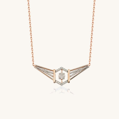 Plane Diamond Necklace