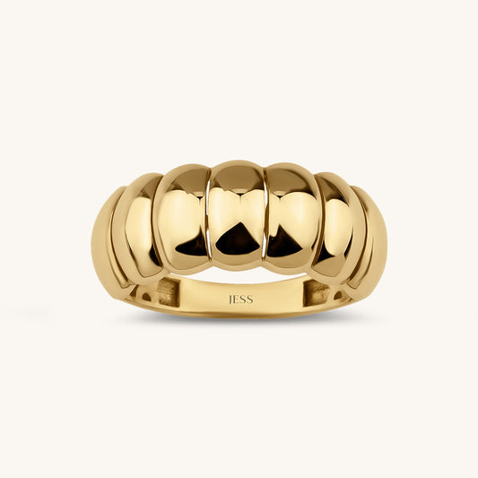 Puffy Gold Ring