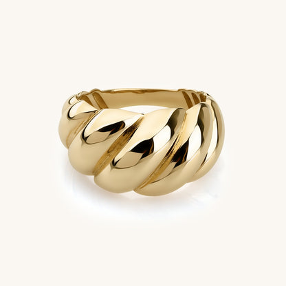 Yellow Gold Spiral Ring