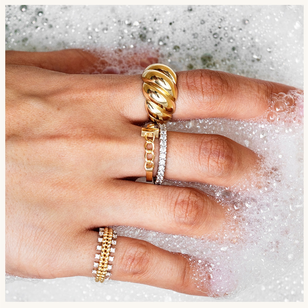 Yellow Gold Spiral Ring