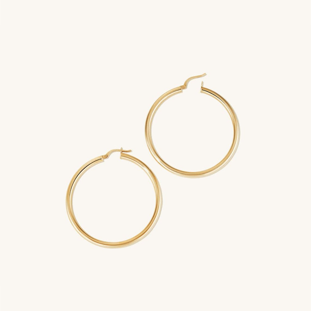 Medium Hoop Gold Earring