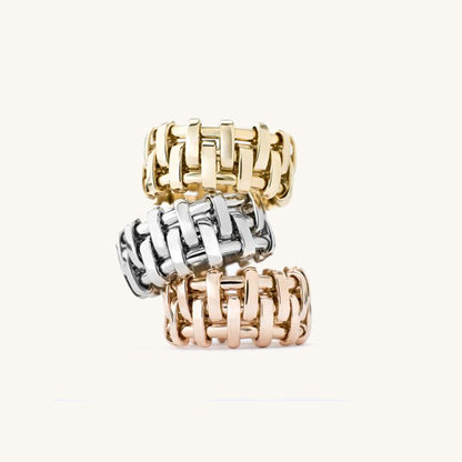 Basket Wedding Ring Gold Ring