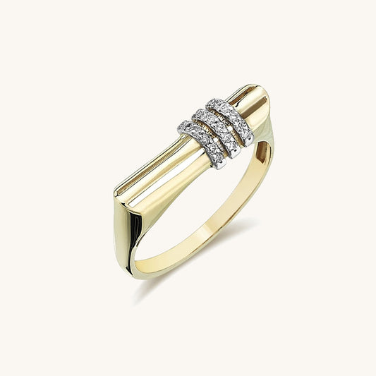 Cylinder Diamond Ring