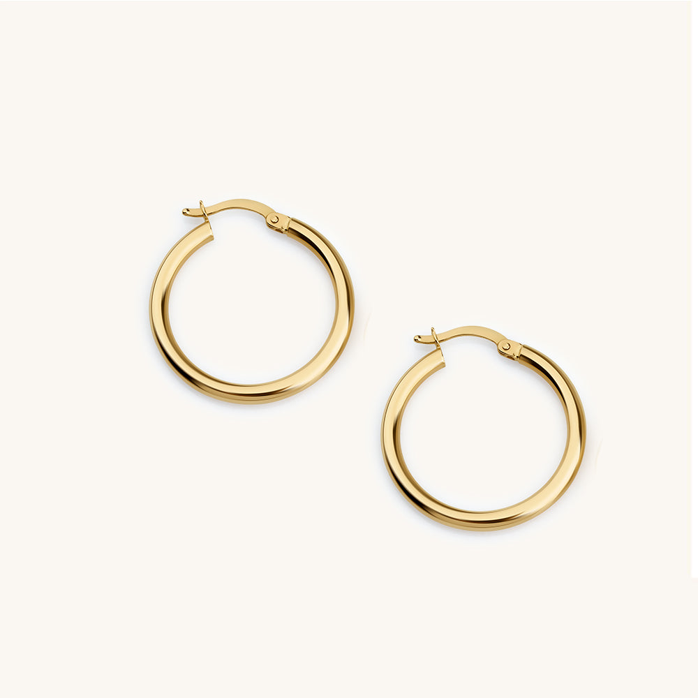 Small Hoop Gold Earring