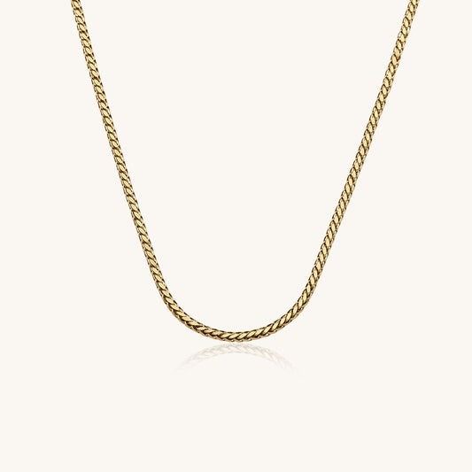 Spike Chain Gold Necklace