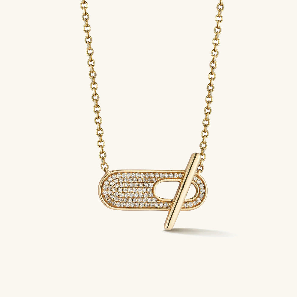 Toggle Diamond Necklace