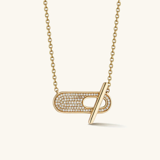 Toggle Diamond Necklace