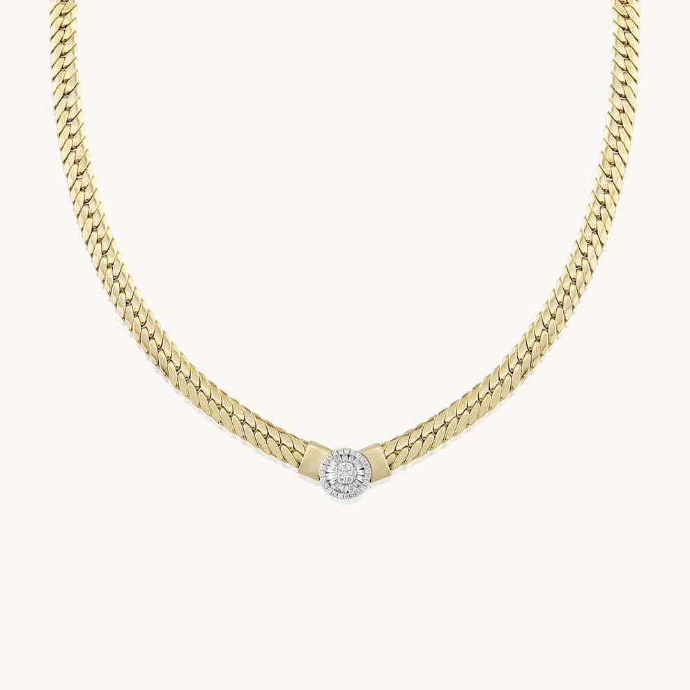 Trapezoid Diamond Necklace