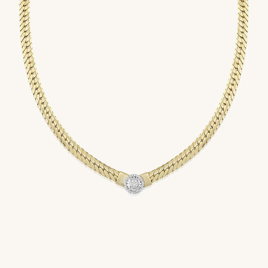 Trapezoid Diamond Necklace