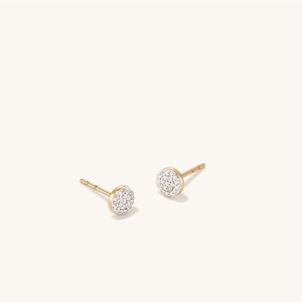 Zircon Stone Gold Earring